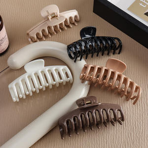 Clip de tiburón para Cabeza trasera de <span class=keywords><strong>goma</strong></span> inastillable duradero, horquilla protectora anticolisión, garra de pelo de silicona suave para mujeres y niñas - Product Image 5