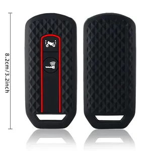 Pour <span class=keywords><strong>Honda</strong></span> Sh125 Sh150 Sh300 Scoopy <span class=keywords><strong>Forza</strong></span> <span class=keywords><strong>125</strong></span> <span class=keywords><strong>Forza</strong></span> 300 2018 <span class=keywords><strong>2019</strong></span> – Housse de protection en silicone pour clé télécommande avec anneau porte-clés - Product Image 6