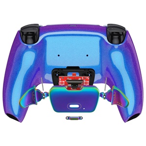 Boutons Métalliques Arc-en-ciel Bleu et Violet Effet Caméléon - Kit de Reconfiguration RISE V3 pour Manette PS5 BDM-030/040/050 - Product Image 4
