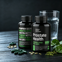 Complément alimentaire pour la santé de la prostate à base de palmier nain en capsules, prix usine 1,12 USD, faible MOQ, approvisionnement en gros, 60 gélules, achat en vrac