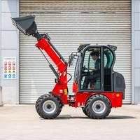 Frontlader mit geschlossener Fahrerkabine, Hydrauliksystem, Schaufel für Garten-, Landwirtschafts- und Hofarbeiten