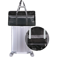 Bolsa de Gimnasio Plegable Ligera de Diseño de Fábrica con Compartimentos para Entrenamiento y Actividades de Gimnasio, Lista para Viajar, Estilo Casual de Poliéster