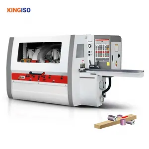 KINGISO6woodworking wood floor making 4 spindles four side moulder planer machine 4 side planer moulder machine