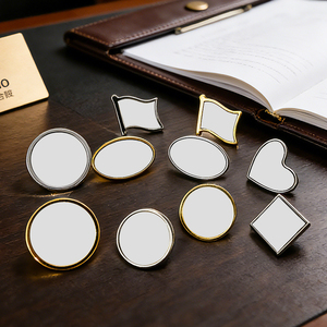 Pin <span class=keywords><strong>de</strong></span> Solapa Ovalado Sublimable, Pin <span class=keywords><strong>de</strong></span> Solapa Ovalado con Foto Personalizada, Aleación <span class=keywords><strong>de</strong></span> Zinc Ecológica, Insignia Conmemorativa Personalizada - Product Image 5