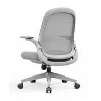 Chaise de bureau ergonomique moderne en maille avec accoudoirs réglables, chaise pour visiteurs et personnel, pour la maison, le bureau, l'école, l'hôpital