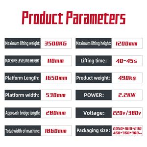 <span class=keywords><strong>Lift</strong></span> Gunting Berkualitas Tinggi Pengangkat Mobil Hidrolik untuk Perbaikan Kendaraan Berfungsi 1,2 Meter - Product Image 3