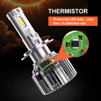Ampoules de phares de voiture LED H3 super lumineuses, étanches IP68, en aluminium, puissantes, 12V, compatibilité universelle