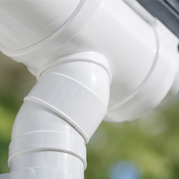 Raccord coudé à 45 degrés en PVC-U de haute qualité pour tuyaux de drainage, connecteur en plastique durable pour système d'évacuation des eaux usées de bâtiment
