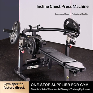 Machine de musculation commerciale TOPTONS pour développements au sol |   Presse à épaules inclinable réglable pour l'entraînement de force de la poitrine et du haut du corps - Product Image 1