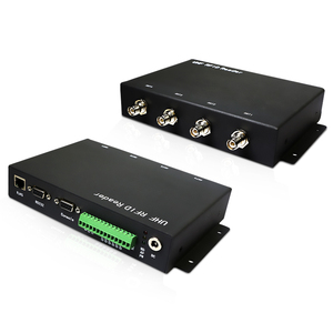 قارئ بطاقات <span class=keywords><strong>RFID</strong></span> ثابت بأربعة منافذ من EZSCAN لصناعة المستودعات اللوجستية، قارئ/كاتب <span class=keywords><strong>RFID</strong></span> طويل المدى <span class=keywords><strong>UHF</strong></span> متوافق مع معيار ISO 18000-6C، يقرأ 400 بطاقة في الثانية - Product Image 1