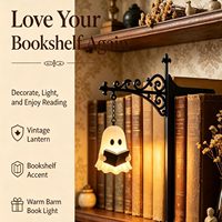 Lampe de bibliothèque LED suspendue vintage avec base de type serre-livres, lumière chaude pour la maison et le bureau