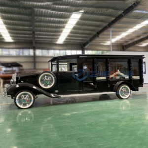 High Quality Black 2 Seats Funeral Vintage Car Supplier Electric Luxury Funeral Classic Car With CE Certification - Product Image 1
