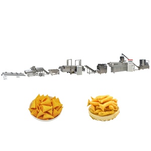 Puff Maize Corn Frying Fried Snacks Twin Screw Extruder Continuous <strong>Fryer</strong> Fired Corn Bugles Corn <strong>Chips</strong> Snacks Processing Line - Product Image 4