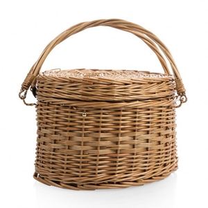 Cesto da Picnic Decorativo Lavabile Mini Rotondo per 4 Persone Rosa a Forma di Cuore Fai-da-Te in <span class=keywords><strong>Vimini</strong></span> Ciliegio - Product Image 2