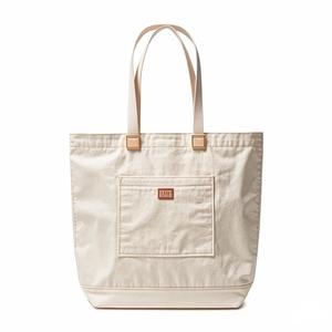 Sac fourre-tout en toile de coton personnalisé avec logo, grande capacité, avec poche et fermeture éclair, sac fourre-tout en toile de coton pour le shopping - Product Image 3