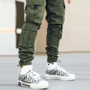 <span class=keywords><strong>Pantalon</strong></span> Cargo <span class=keywords><strong>Homme</strong></span> en Polyester, Meilleures Ventes, Style Sportif, <span class=keywords><strong>Jogging</strong></span>, Mode, Poches, Sweatpants, Logo Personnalisé, Décontracté - Product Image 2