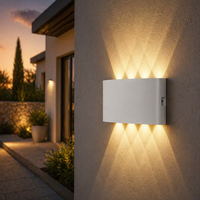 Lampe murale LED moderne en aluminium KAIFAN pour extérieur et intérieur, étanche IP65, 4W, 6W, 8W, 10W, COB, éclairage haut et bas