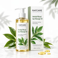 Huile de massage spa rituelle aux herbes RAFCARE 200ml, huile corporelle aux herbes relaxante et nourrissante pour tous types de peau