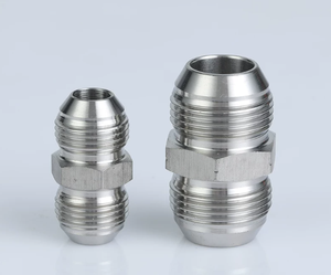 Flare-Rohrverschraubungen, männlicher Anschluss, Edelstahl, glatt, 37-Grad-Schmiedetechnik, NPT BSPP/BSPT Gewinde, Sechskantkopf, <span class=keywords><strong>ROKE</strong></span> - Product Image 1