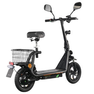 Scooter électrique TWOFISH M5 PRO-E certifié EEC, 500W, 48V, 13Ah, 40 km/h, autonomie de 30 km, pneus de 12 pouces, avec siège et panier arrière - Product Image 4