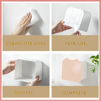 Vente en gros Boîte de rangement murale étanche à la poussière et à rabat Conteneur de coton en plastique Conteneur de coton portable
