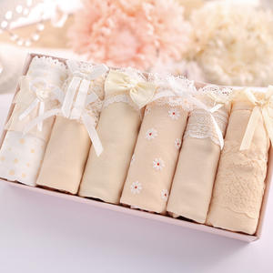 Fabrikanten Groothandel Katoenen Damesslipje Geschenkdoos Katoen Schattig En Comfortabel Ademend 6 Slipje - Product Image 4