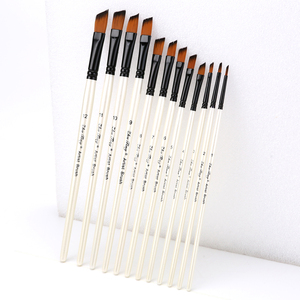 Set di forniture di pittura artistica su misura professionale spazzola per acquerello manico in legno per bambini artista pennello in Nylon per capelli - Product Image 4