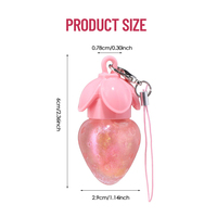 Gloss à lèvres hydratant et changeant de couleur Julystar Professional Makeup Girlish Strawberry Pendant 8ml