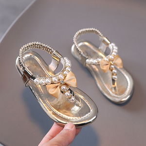 Vente de gros Pantoufles Sandales pour bébé fille de 6 à 12 mois Chaussures décontractées Nœud papillon Robe de princesse Premières chaussures de marche - Product Image 1