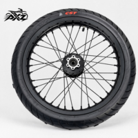 Kit de roues Supermoto en aluminium CNC de 17 pouces pour Surron Light Bee X LBX Talaria MX3 MX4 XXX, ensemble de pneus antidérapants pour la route, pièces pour vélos électriques