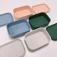 Boîte à lunch réutilisable en silicone de qualité alimentaire, boîte bento en silicone étanche pour enfants, adultes, école, bureau, pique-nique