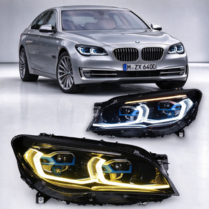 Feux avant AKD de style amélioré pour BMW Série 7 F01 F02 2009-2015, phare LED bicolore jaune et blanc, vente flash - Product Image 1