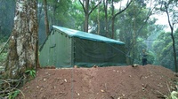 Tente murale en toile personnalisée, imperméable et durable, pour les situations d'urgence et les secours en cas de catastrophe