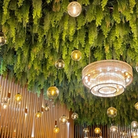 Plafond Simulation fleur suspendue plante verte salon salle à manger café plafond plante décorative Vintage fleur suspendue