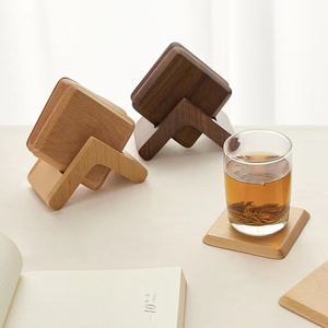 Nhà Máy Cung Cấp Miếng Lót Ly Bằng Tre Óc Chó Hình Tròn Miếng Lót Ly Bằng Gỗ Cá Nhân In Hình Đồ Uống Theo Yêu Cầu Cho Cốc Và Cốc - Product Image 2