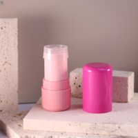 Yuecai Contenant vide en plastique en forme de capsule, rechargeable par le haut et à mécanisme rotatif, 6g, pour déodorant, blush et fond de teint, emballage cosmétique