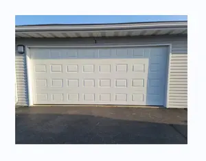 Puerta de garaje de espuma galvanizada de acero personalizada clásica sobre la puerta de garaje con o sin espejo de popa 110 puerta de garaje accionada por motor