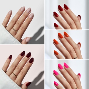 BTARTBOX Plain Solid Color Press on <b>Nails</b> <b>Set</b> With Glue Faux Ongles Wholesale Almond Square Soft Gel False Fake <b>Nails</b> Supplies - Product Image 4