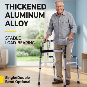 Hengheyue Aluminum Alloy <b>Walking</b> Aid Height Adjustable <b>Frame</b> Type For Elderly Rehabilitation Support - Product Image 2