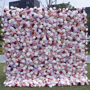 <span class=keywords><strong>Internet</strong></span> célébrité photographie décoration décoration extérieure 5D tissu basé Simulation Rose mur fond mur - Product Image 6
