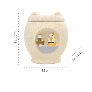 Urna Funeraria de Resina para Mascotas, Diseño Moderno y Lujoso, Rectangular, Ecológica, para Cenizas de Perros y Gatos, Color Amarillo YY Pet Secure - Product Image 6