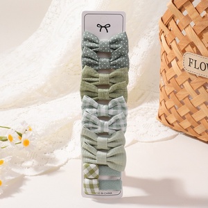 Lot de 10 pinces à cheveux pour enfants, accessoires mignons, nœuds pour bébé fille, élastiques à cheveux, barrettes pour enfants, coiffes - Product Image 4