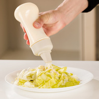 Bouteilles de condiment à presser personnalisées à 5 trous avec buses, bouteilles en plastique pour ketchup, moutarde, sauces piquantes, huile d'olive, outil de cuisine
