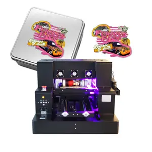Hot sale small size UV flatbed printer with L1800 XP600 printhead UV DTF printer for pen bottle phone case printing