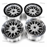 Jantes de drag VG 15 17 18 pouces 6x139.7 6x5.5 en aluminium forgé poli avec design maillé pour camions de drag Silverado Sierra