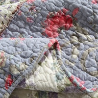 Couvre-lit matelassé en patchwork 100 % coton fait main, esthétique Cœur Rose, avec design personnalisé pour filles