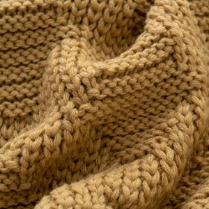 Couverture décorative tricotée épaisse et chaude en polyester texturé gaufré, 100 % polyester, fabriquée sur mesure pour le textile de maison - Product Image 3