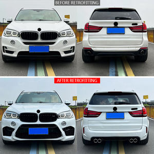 Kit Carrozzeria Aggiornato F15 2013-2018 con <span class=keywords><strong>Paraurti</strong></span> Anteriore e Posteriore, Cofano Motore Anteriore, Terminale di Scarico e Fendinebbia per BMW <span class=keywords><strong>X5</strong></span> - Product Image 2