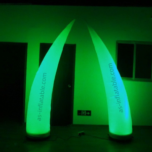 Colonnes gonflables lumineuses à LED en forme de cornes de tusk pour festivals et mariages - Product Image 3