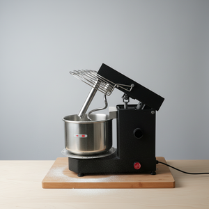 HM-5TD 5L 10L <strong>Small</strong> Desktop Spiral Dough <strong>Mixer</strong> 2kg Tilting Head Bread Dough Machine with Easy Removable Bowl for Bakery Home Use - Product Image 3